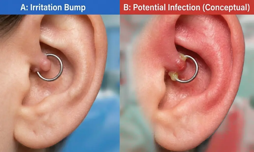 Daith Piercing Infection: Spotting Trouble Early