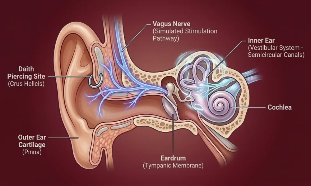 Why Daith Piercings Cause Dizziness