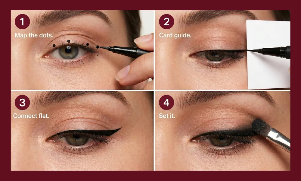 Straight Eyeliner Tutorial: How to Apply Straight Eyeliner Step by Step