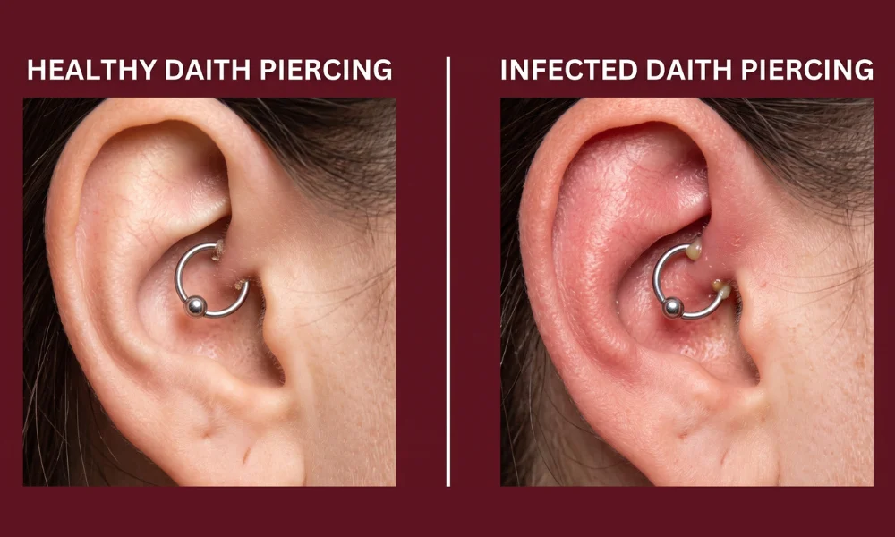 What Does an Infected Daith Piercing Look Like?