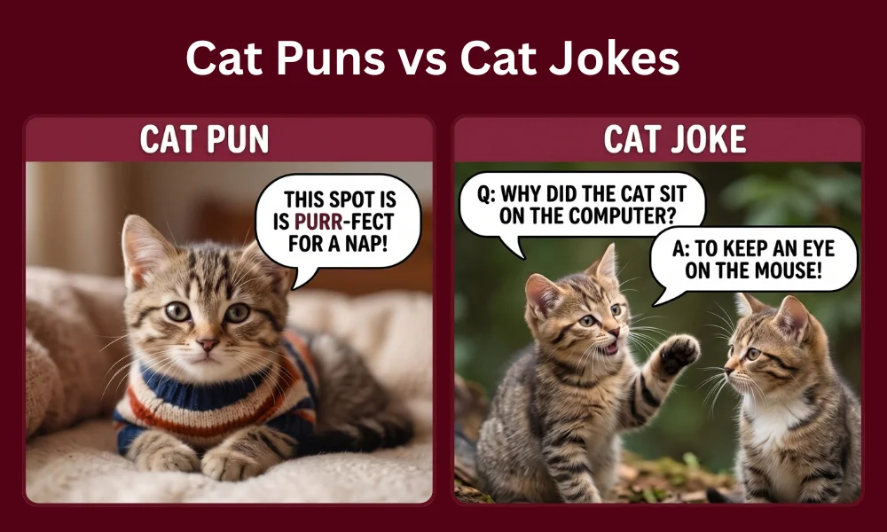 Cat Puns vs Cat Jokes: Key Differences Explained