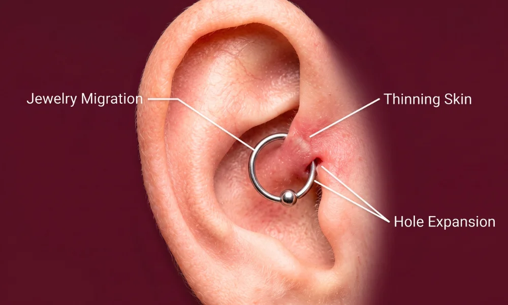 Daith Piercing Rejection Symptoms: 9 Early Warning Signs