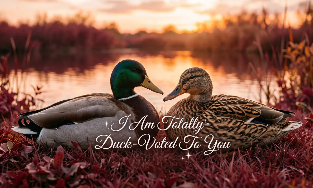 Cute Duck Puns for Love, Anniversaries and Valentine's Day