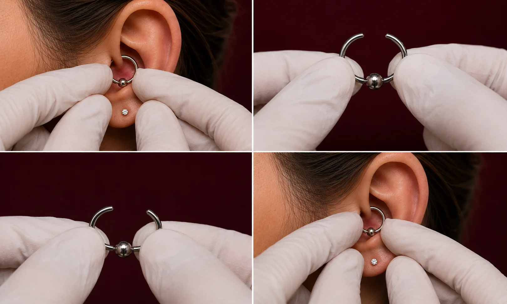 How to Close a Captive Bead Ring