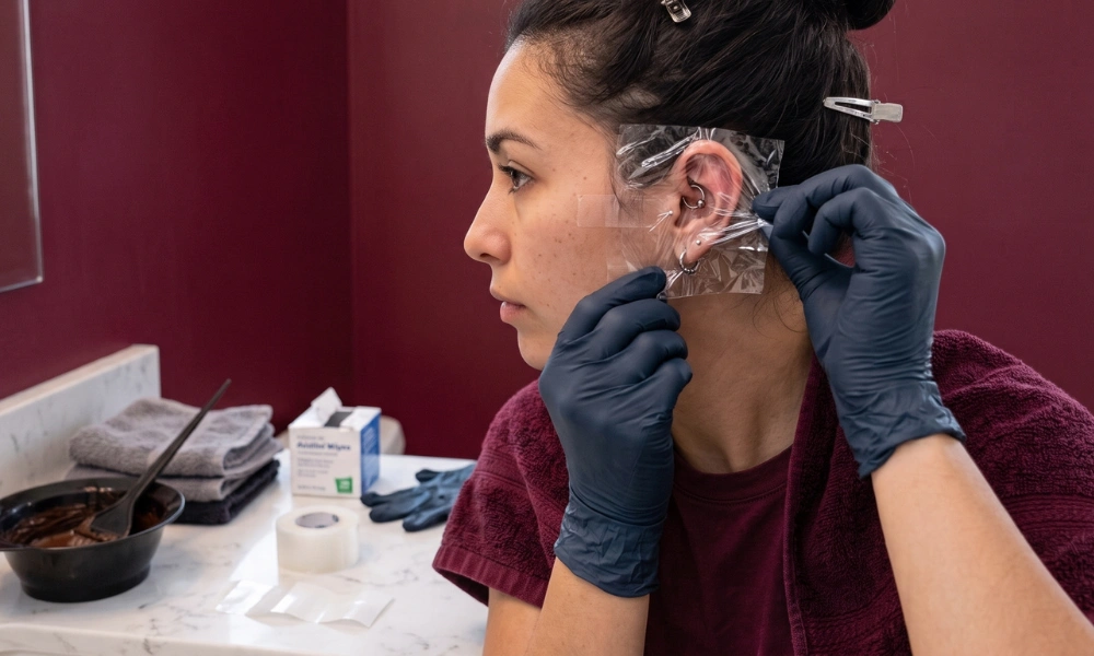 How to Protect Your Piercing While Dyeing Hair