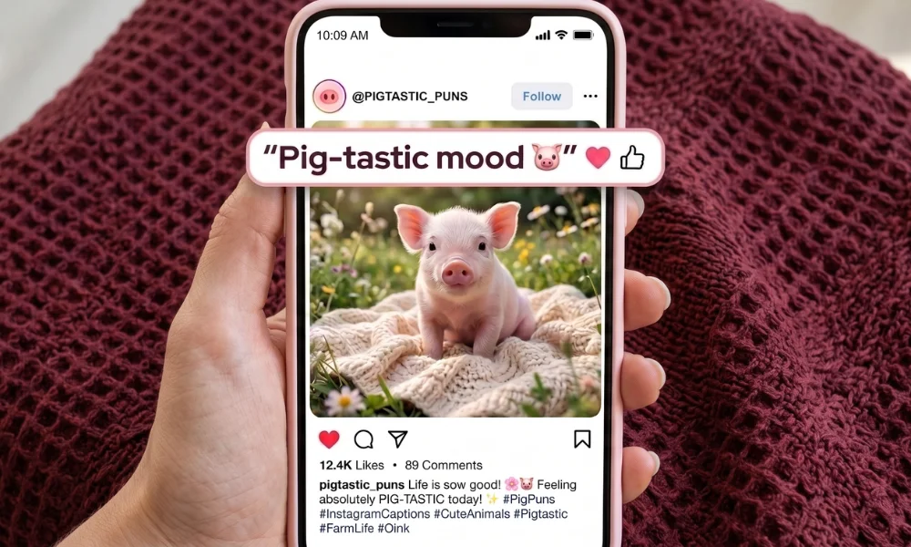 Best Pig Puns for Instagram Captions and Social Media Bios