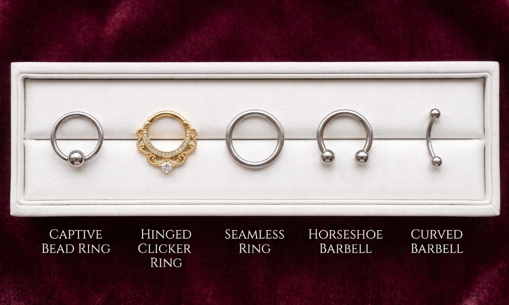 Types of Daith Piercing Jewelry