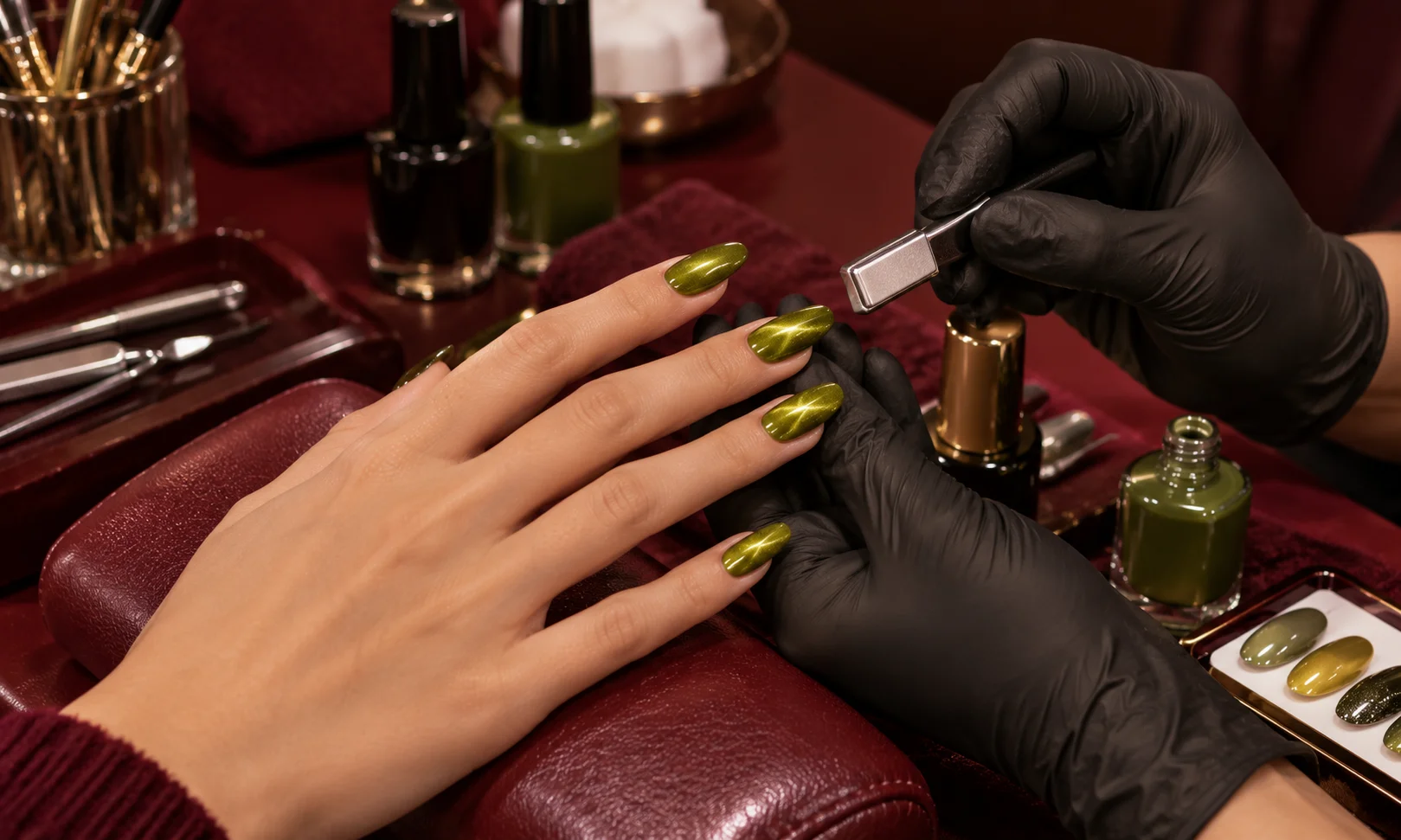 How can you recreate the pickle manicure?