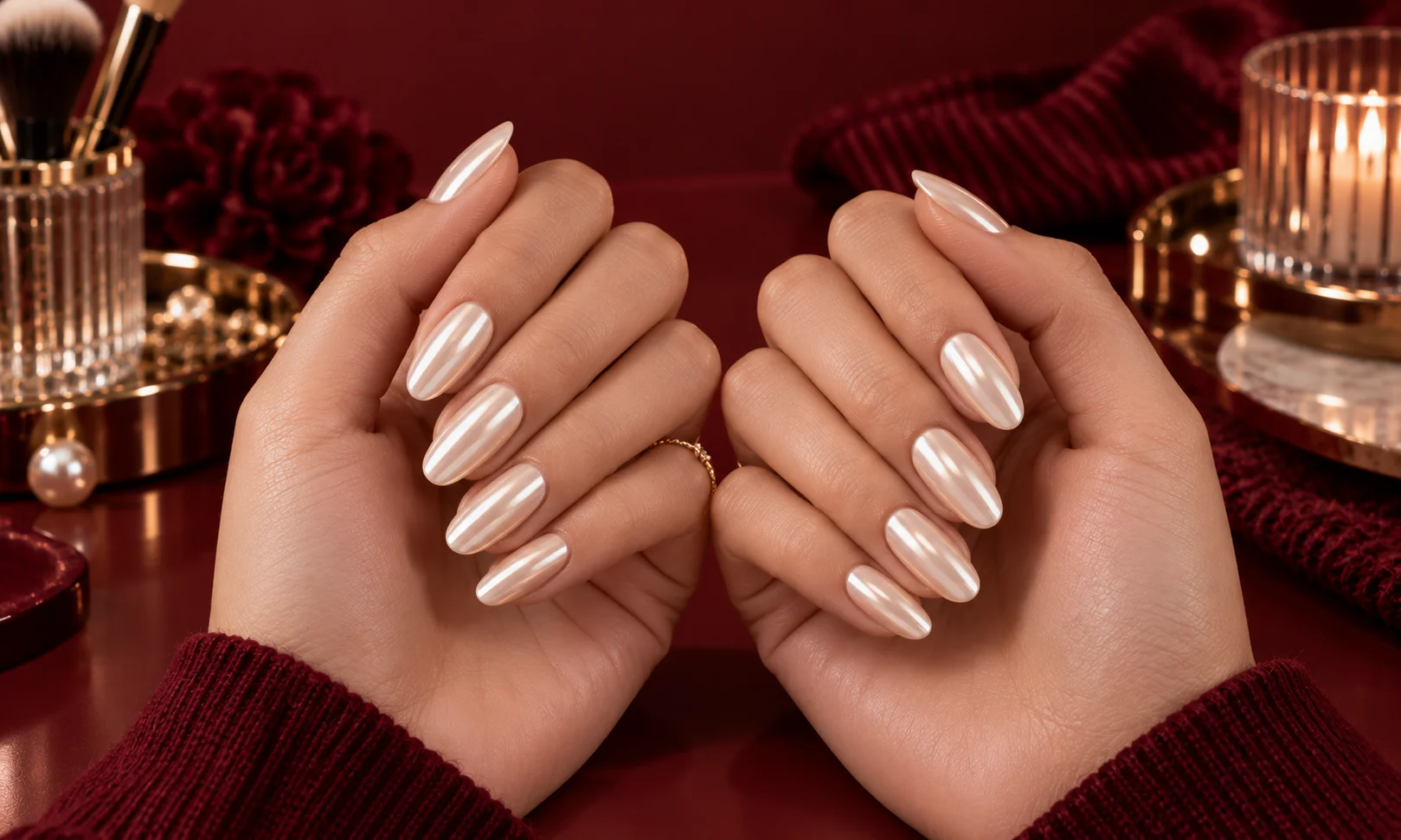 Vanilla Chrome vs. Glazed Donut Nails