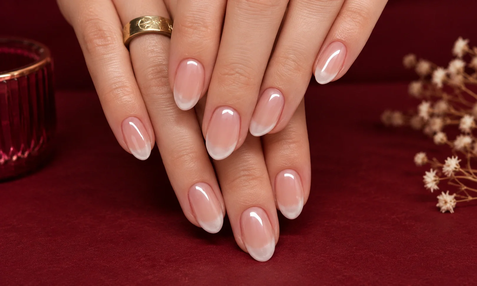 Chrome French Manicure