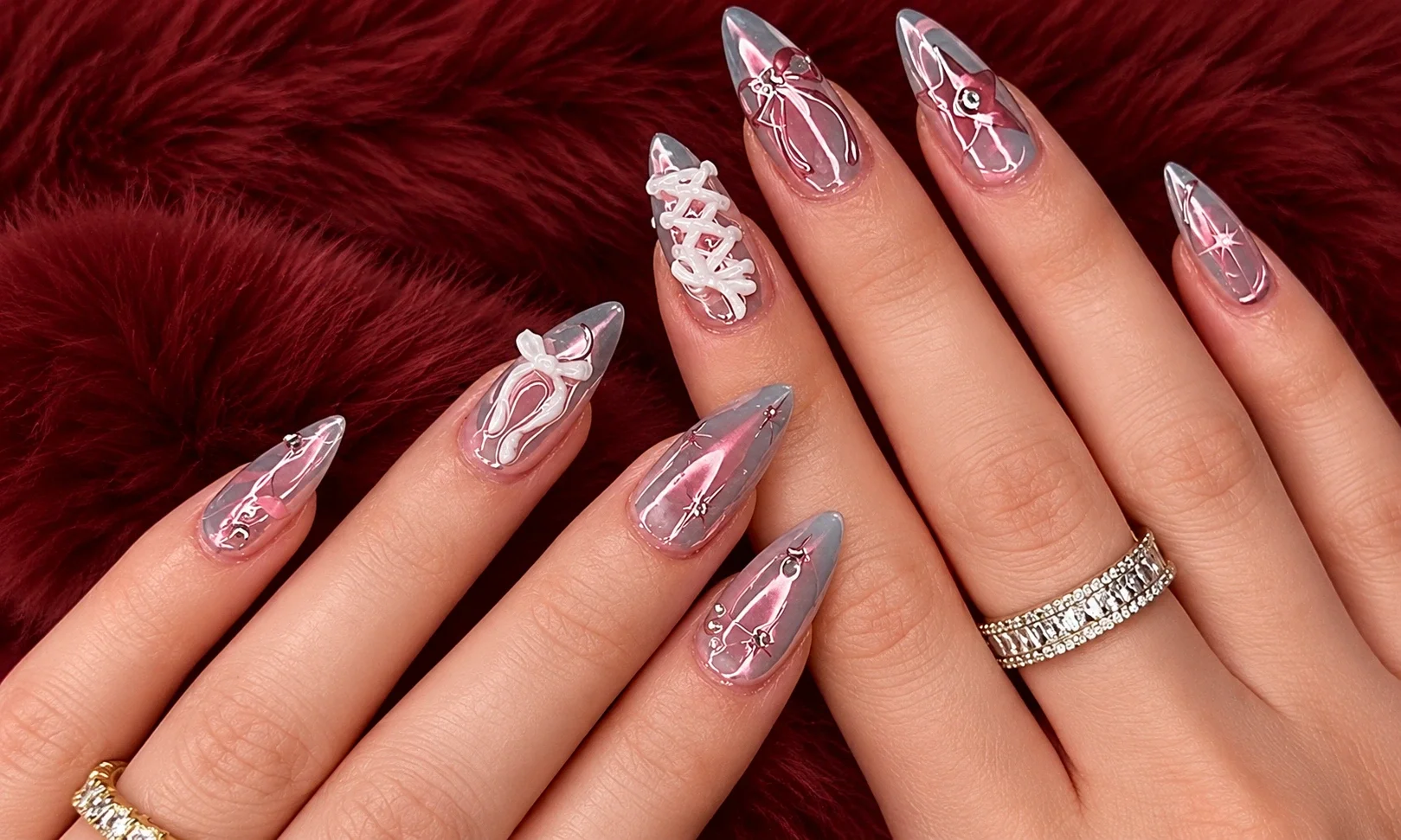 Chrome Nails for a Little Shine