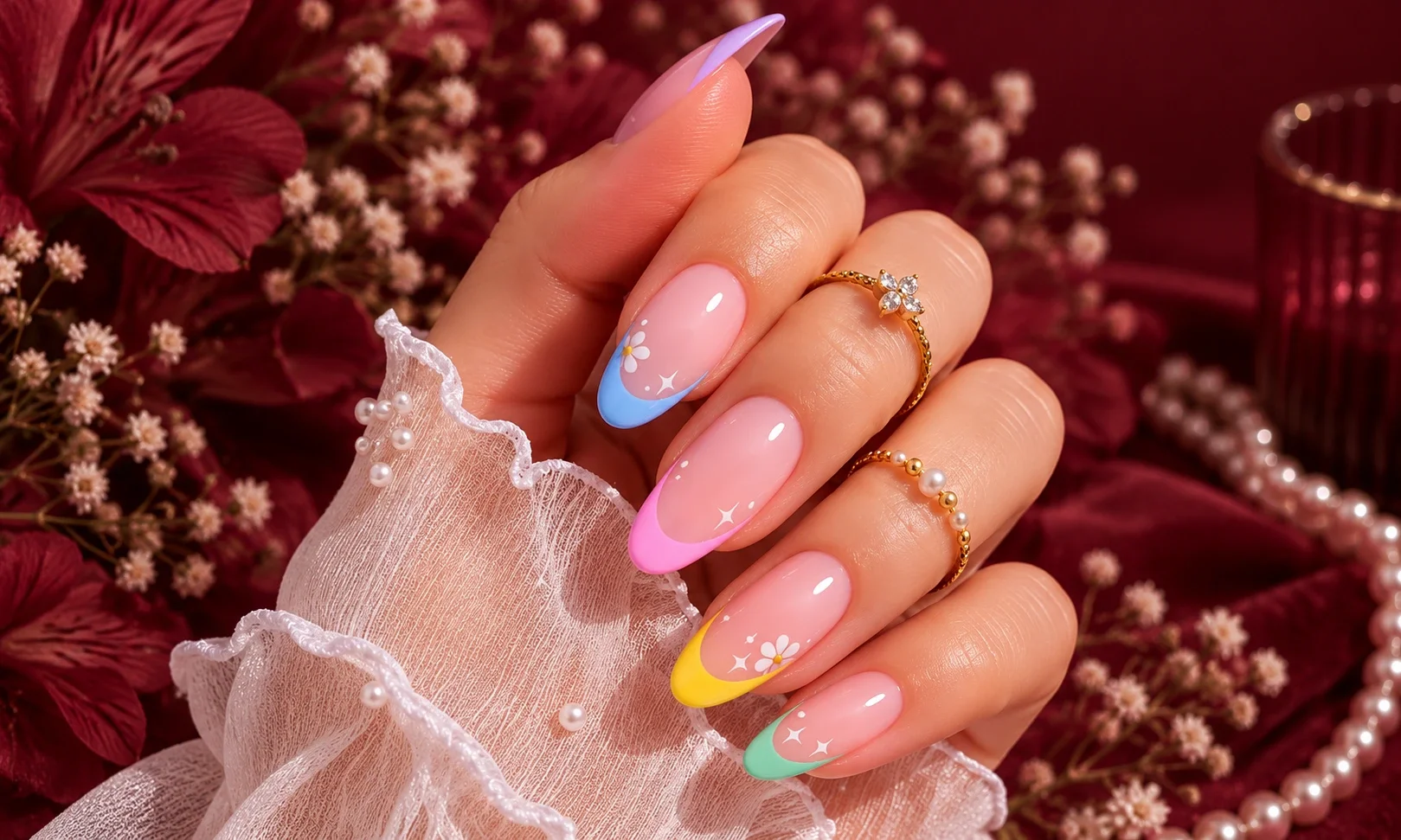 Colored French Tips