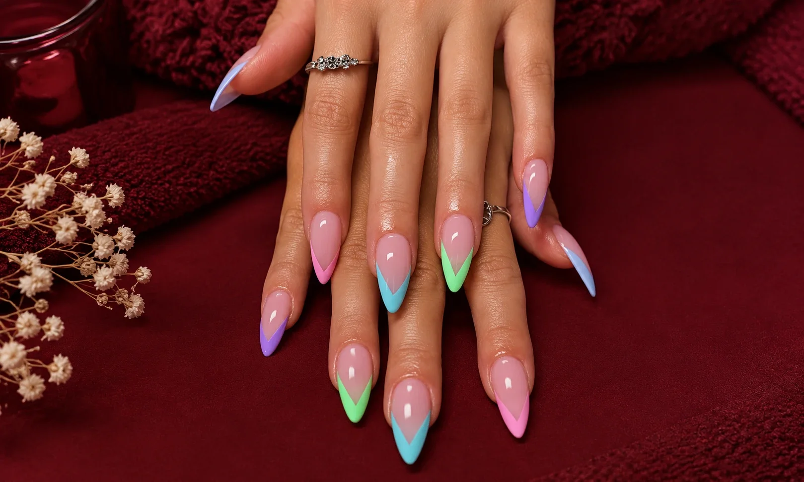 Deep V French Tips