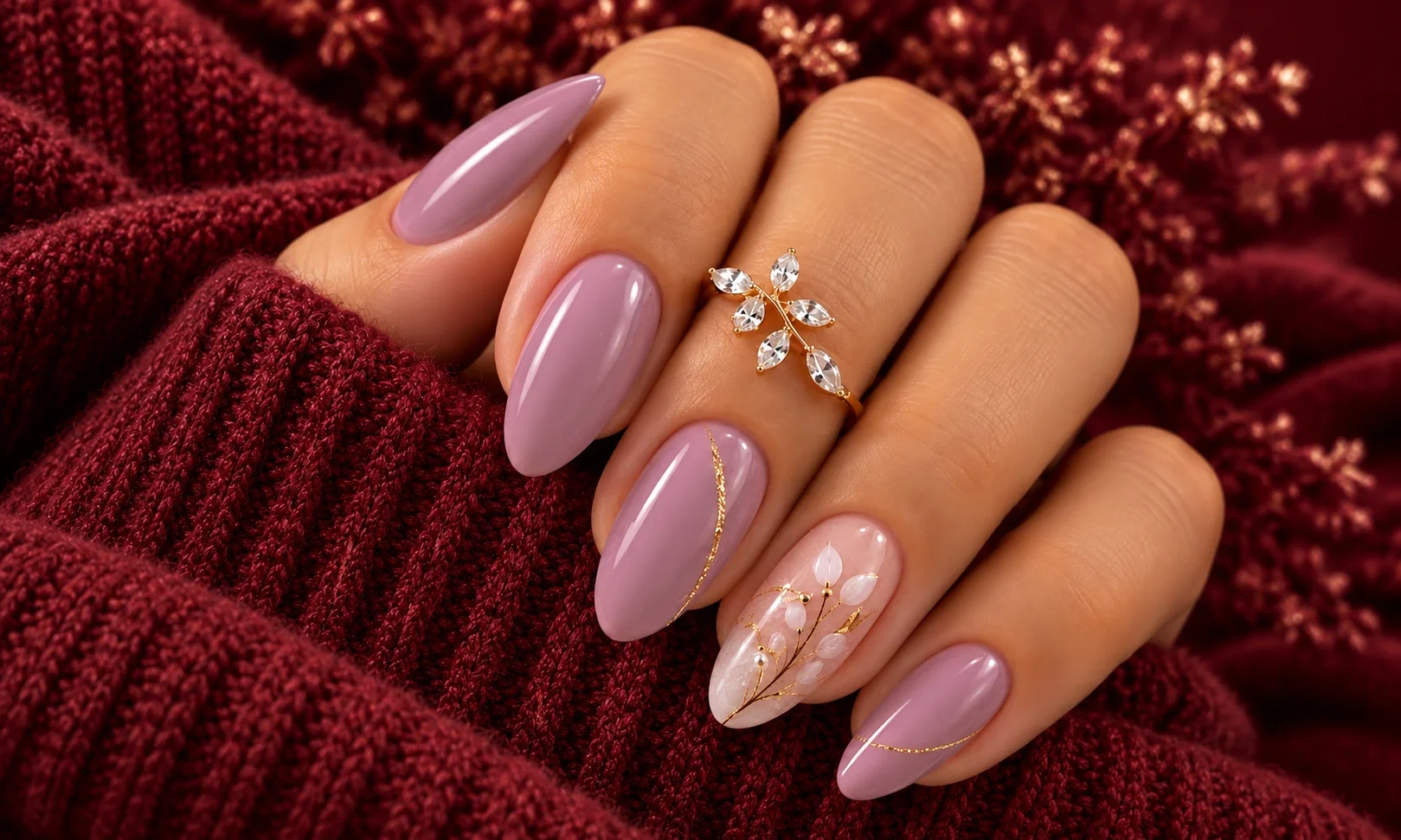 Dusty Mauve Nails