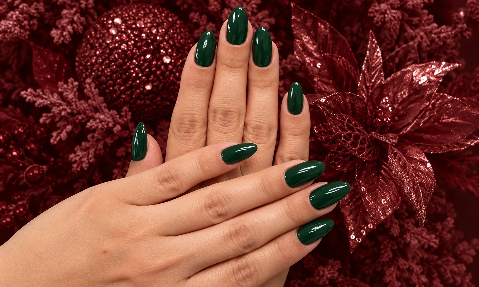 Forest Green Nails