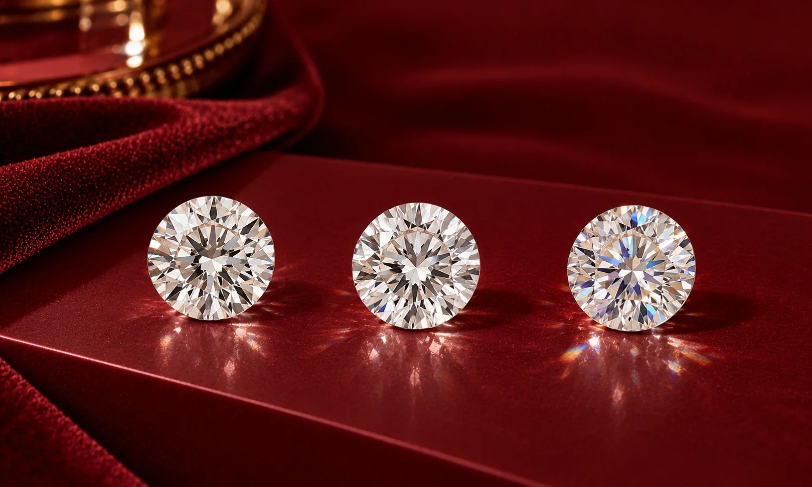 Natural diamond lab-grown diamond and cubic zirconia gemstones
