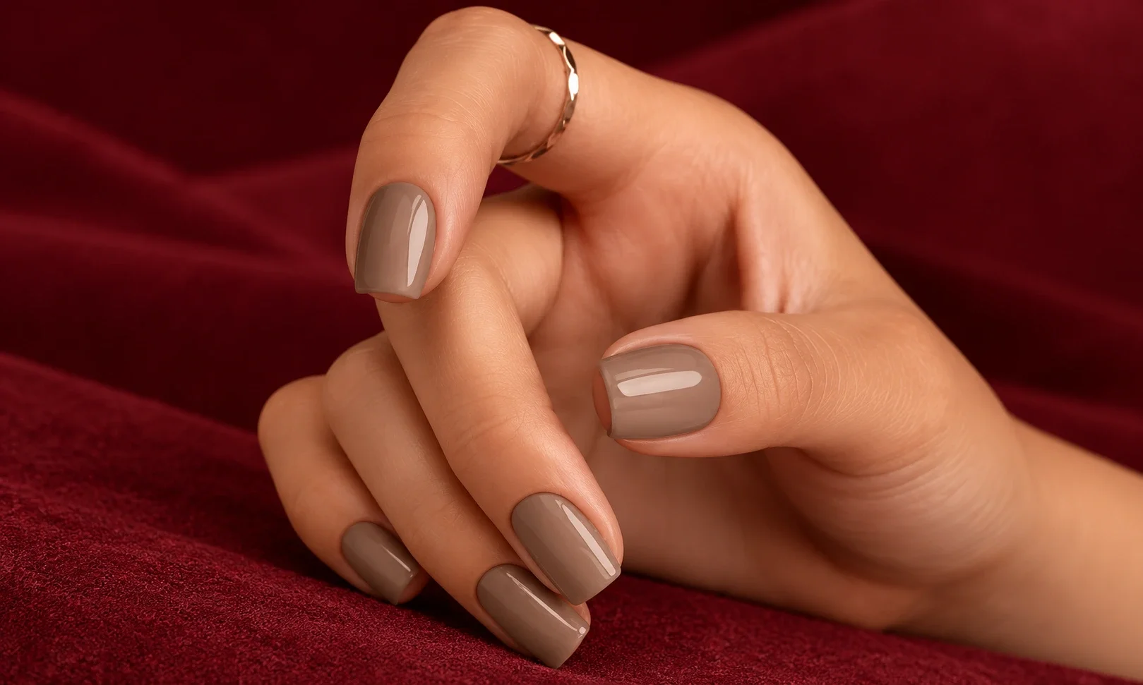 Taupe Nails