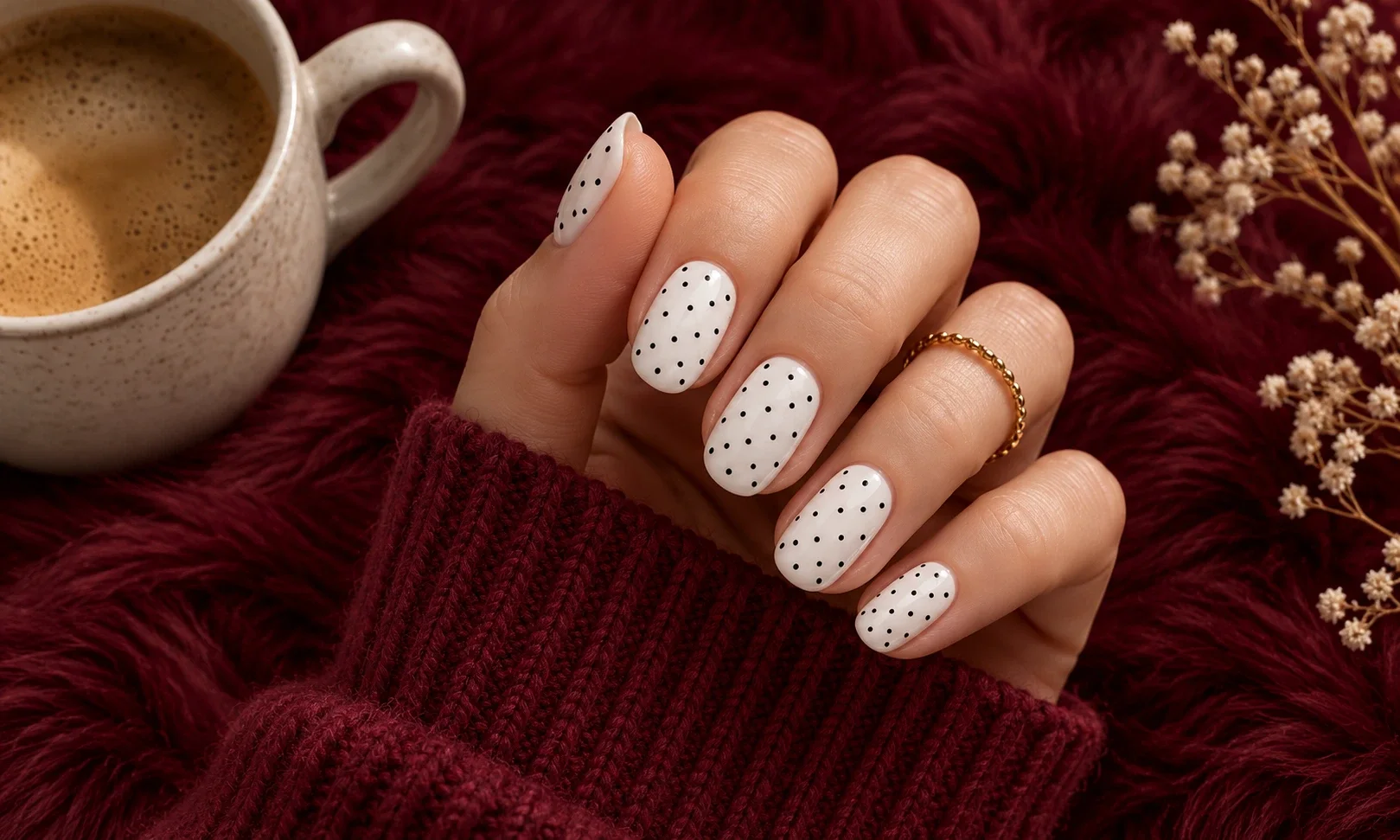 Tiny Polka Dots for a Playful Touch