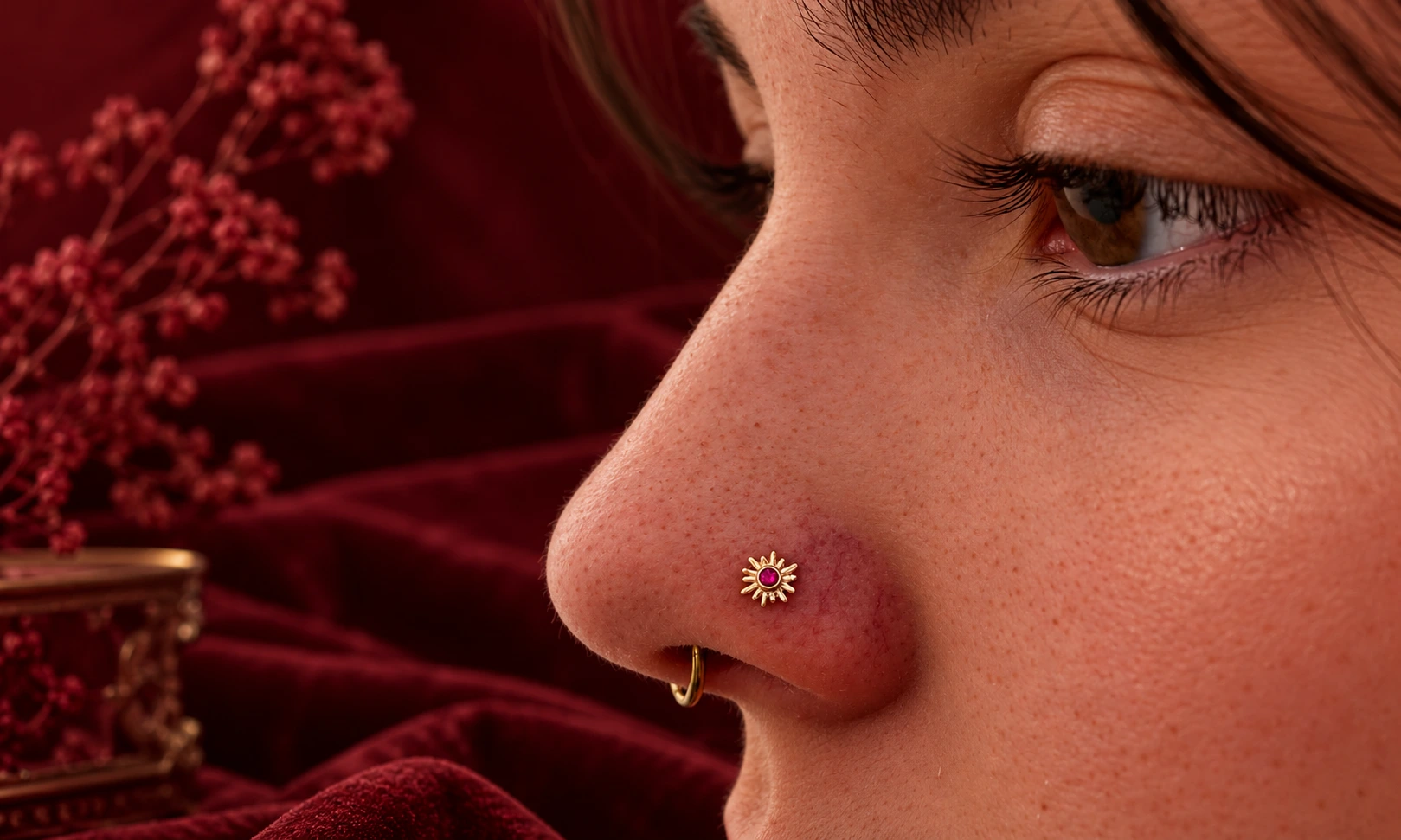 Different types of nose piercings