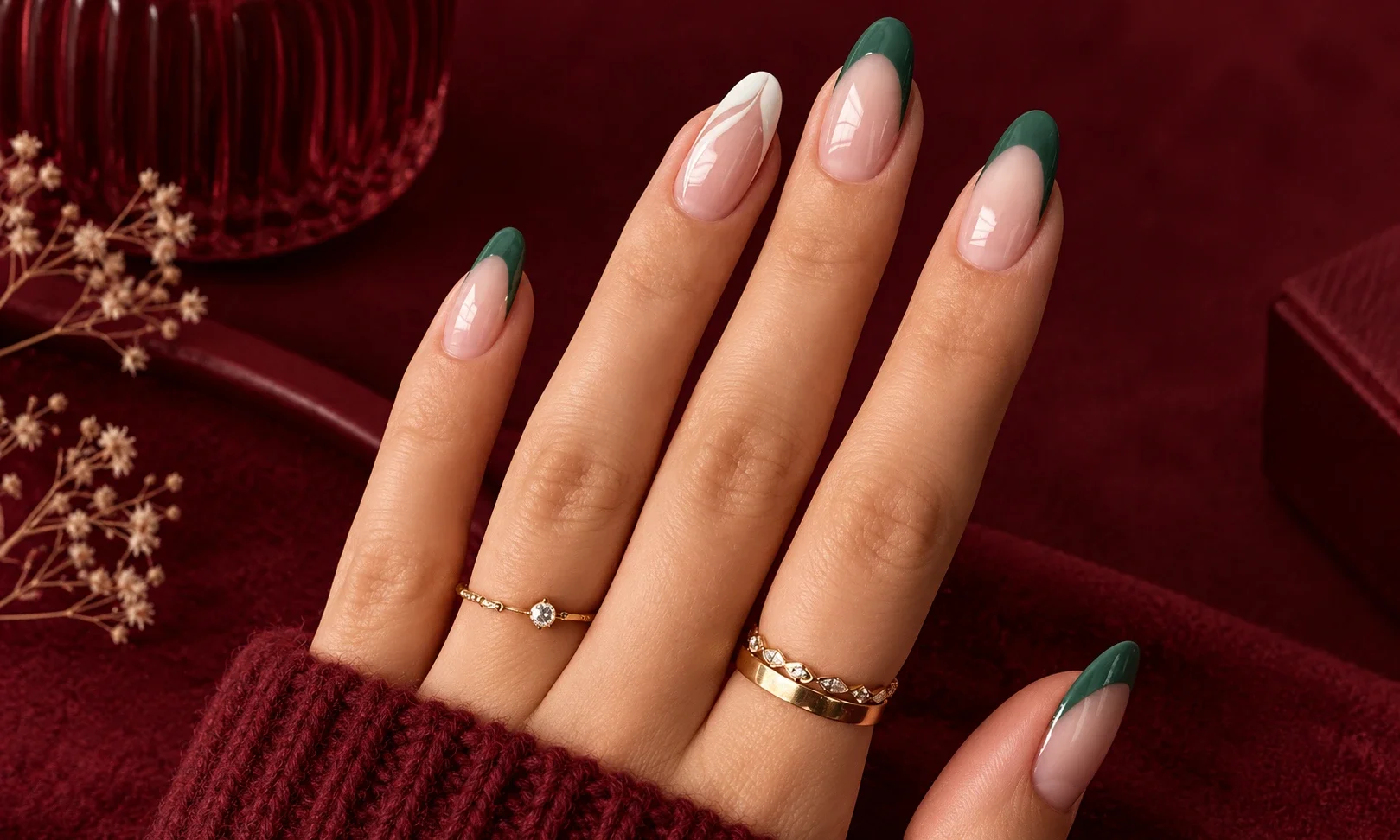 Short Almond-Inspired Rounded Nails