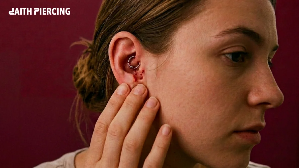 Why Is My Daith Piercing Bleeding? (Causes and Fixes)