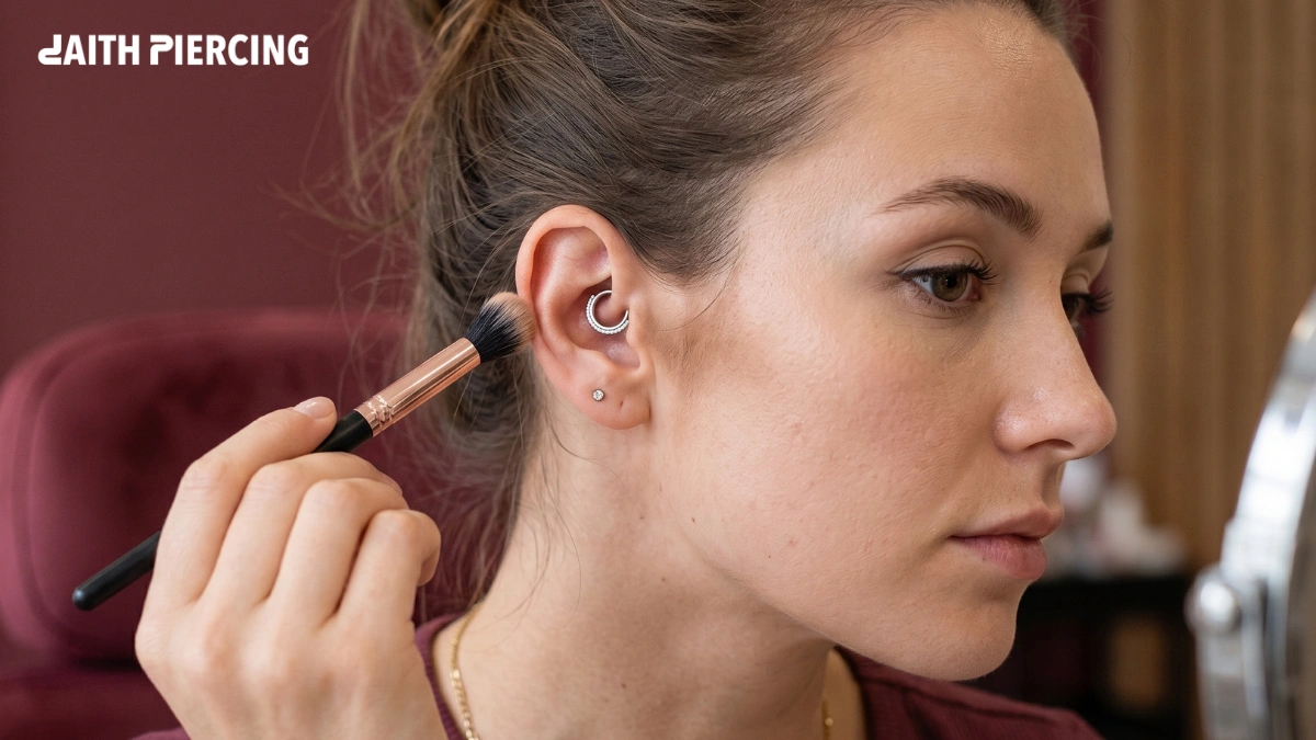 Daith Piercing and Makeup: Contouring Around the Ear