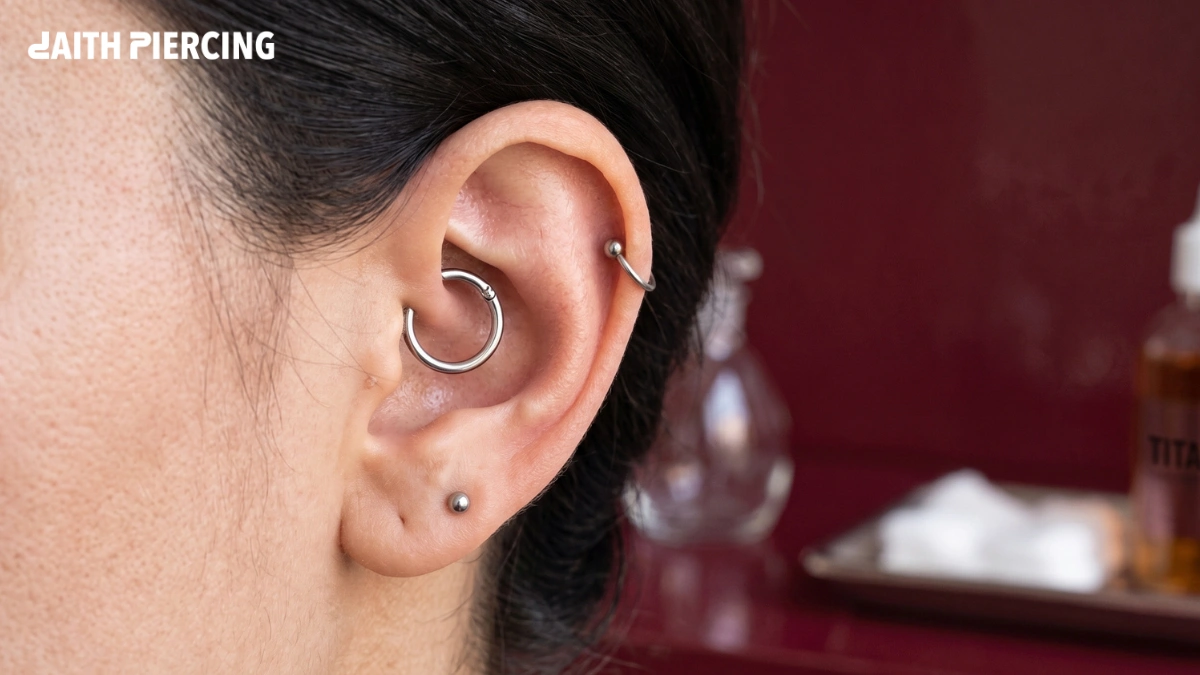 Titanium Daith Piercing Jewelry: Hypoallergenic Benefits