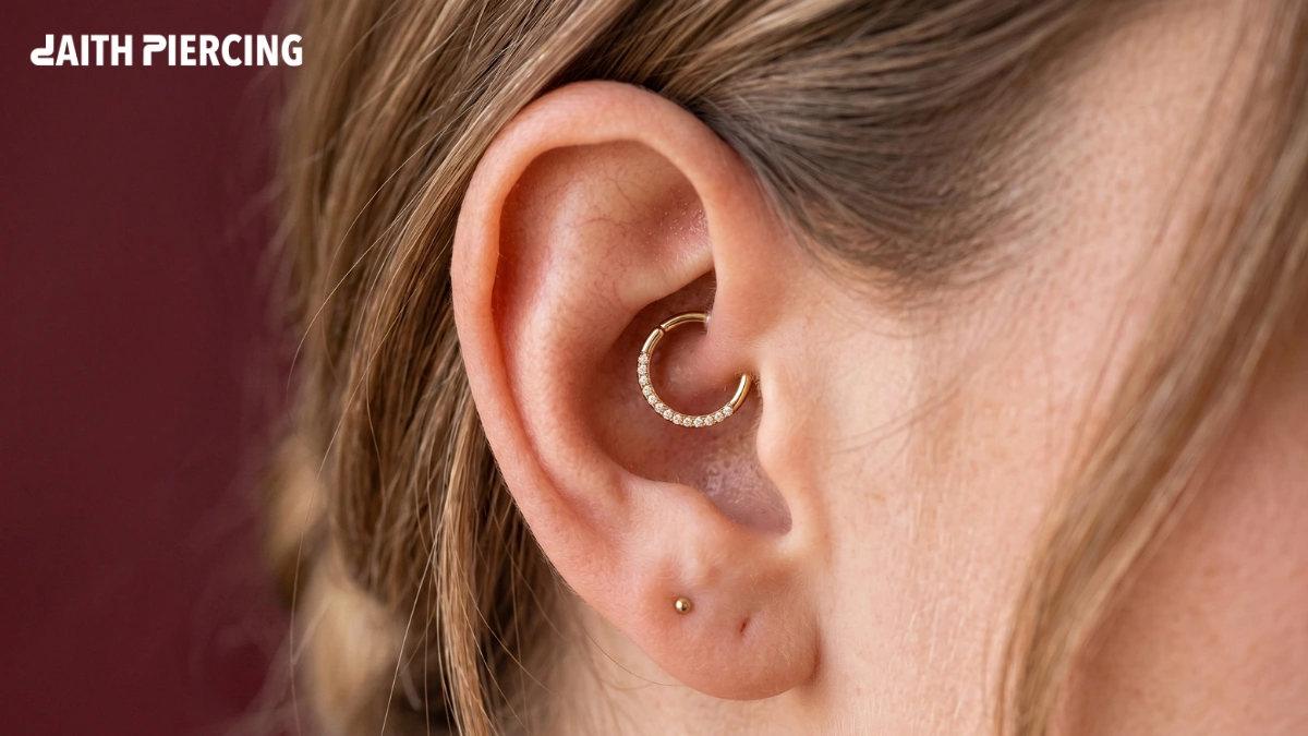 Clicker Ring Daith Piercing: Easy to Change Jewelry Guide