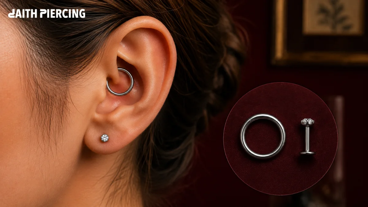 Daith Piercing Stud: Can You Wear a Flat Back Labret?