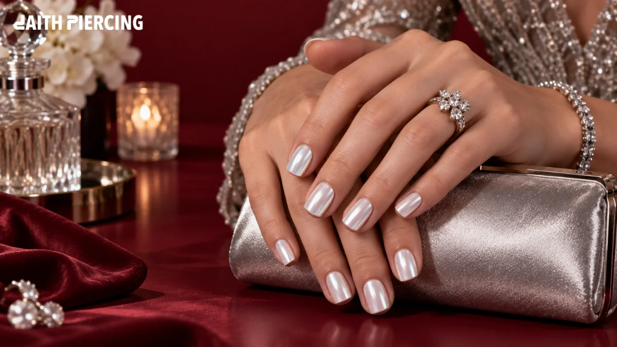 Florence Pugh’s Frosted Pearl Nails: 2026 Nail Trend