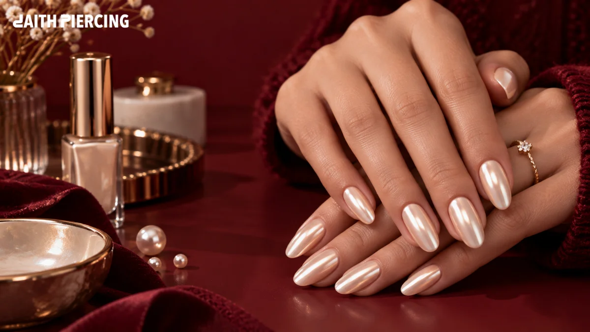 Vanilla Chrome Nails: The Sweetest Take on a White Manicure
